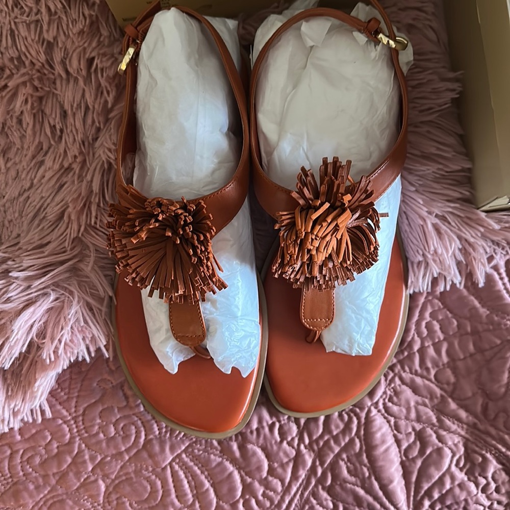 Burnt orange Michael Kors size 8 sandals
